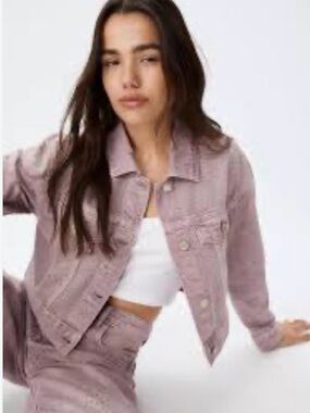 Liz Claiborne Dusty Mauve Denim Jacket